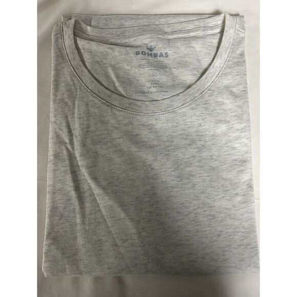 Bombas Bee Better T-Shirt Crew Neck Lot Of 2 Heather Oatmeal Pima Cotton XL - Picture 5 of 5